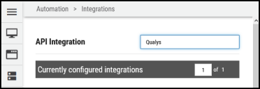 Qualys Vuln Connector - Searching for Qualys Integration